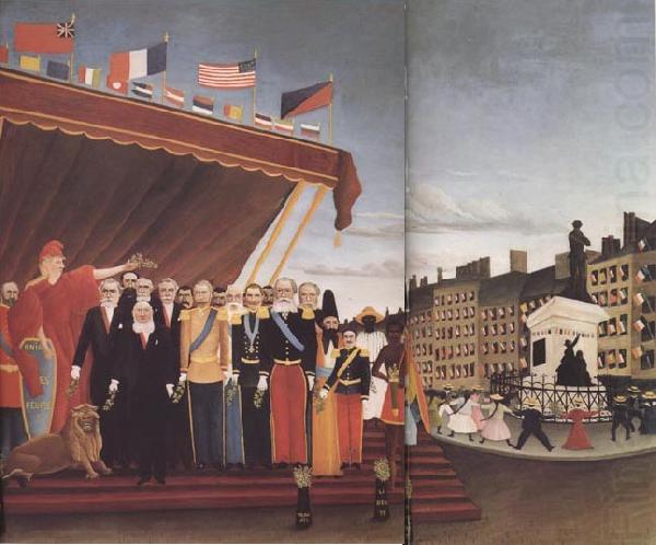 Henri Rousseau The Representatives of Foreign Powers Coming to Salute the Republic as a sign of Peace china oil painting image